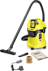 KARCHER ΗΛΕΚΤΡΙΚΗ ΣΚΟΥΠΑ 300W KARCHER WD 3 BATTERY SET ΣΚΟΥΠΑ ΥΓΡΩΝ / ΣΤΕΡΕΩΝ 17LT