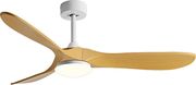 GRC-TECH ΑΝΕΜΙΣΤΗΡΑΣ ΟΡΟΦΗΣ GRC-TECH 42'' (107CM) LED LAMP RC WHITE-BROWN