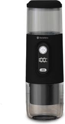 HOMEVERO ΦΟΡΗΤΗ ΜΗΧΑΝΗ ESPRESSO ΣΕ ΜΑΥΡΟ ΧΡΩΜΑ - PORTABLE ESPRESSO MAKER HOMEVERO HV-PEM5B