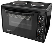 ELDOM ΦΟΥΡΝΑΚΙ 3100W ELDOM 203VFEN ΜΕ 2 ΕΜΑΓΙΕ ΕΣΤΙΕΣ 35LT ΜΑΥΡΟ