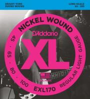 DADDARIO ΧΟΡΔΕΣ ΗΛΕΚΤΡΙΚΟΥ ΜΠΑΣΟΥ D'ADDARIO EXL170 XL SERIES LONG SCALE 45-100 NICKEL WOUND