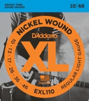 ΧΟΡΔΕΣ ΗΛΕΚΤΡΙΚΗΣ ΚΙΘΑΡΑΣ D'ADDARIO EXL110 XL SERIES REGULAR LIGHT 10-46 NICKEL WOUND