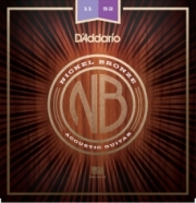 ΧΟΡΔΕΣ ΑΚΟΥΣΤΙΚΗΣ ΚΙΘΑΡΑΣ D'ADDARIO NB1152 CUSTOM LIGHT NICKEL BRONZE