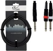 GEWA ΚΑΛΩΔΙΟ Υ GEWA BASIC LINE ALPHA AUDIO 1 X 6,3MM STEREO - 2 X 6,3MM MONO 3M