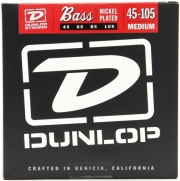 DUNLOP ΧΟΡΔΕΣ ΗΛΕΚΤΡΙΚΟΥ ΜΠΑΣΟΥ DUNLOP DBN45105 ΣΕΤ MEDIUM 45-105 NICKEL WOUND