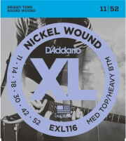 DADDARIO ΧΟΡΔΕΣ ΗΛΕΚΤΡΙΚΗΣ ΚΙΘΑΡΑΣ D'ADDARIO EXL116 MEDIUM TOP/HEAVY BOTTOM 11-52 NICKEL WOUND