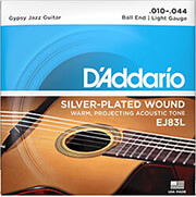 ΧΟΡΔΕΣ ΑΚΟΥΣΤΙΚΗΣ ΚΙΘΑΡΑΣ D'ADDARIO EJ83L LIGHT BALL END GYPSY JAZZ