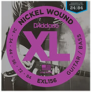 ΧΟΡΔΕΣ ΗΛΕΚΤΡΙΚΟΥ ΜΠΑΣΟΥ D'ADDARIO EXL-156 NICKEL WOUND FENDER BASS VI