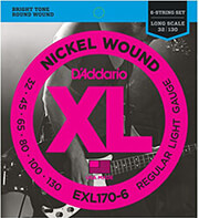 ΧΟΡΔΕΣ ΗΛΕΚΤΡΙΚΟΥ ΜΠΑΣΟΥ D'ADDARIO EXL-170-6 6 STRING