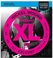 DADDARIO ΧΟΡΔΕΣ ΗΛΕΚΤΡΙΚΟΥ ΜΠΑΣΟΥ D'ADDARIO EXL170BT