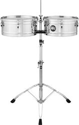 MEINL PERCUSSION MEINL MTS1415CH MARATHON SERIES ΤΙΜΠΑΛΕΣ CHROME (14''X6.5'' &amp; X 15''X6.5 ΣΕΤ)