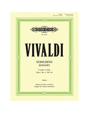 EDITION PETERS VIVALDI - CONCERTO IN G MAJOR OP.3 N. 3