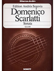 SCHOTT SOHNE SCARLATTI DOMENICO - SONATA (EDITION ANDRES SEGOVIA)