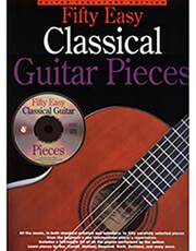 MUSIC SALES FIFTY EASY CLASSICAL GUITAR PIECES