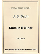 EDITION WILHELM HANSEN BACH J.S. - SUITE IN E MINOR