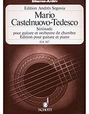 SCHOTT SOHNE CASTELNUOVO-TEDESCO MARIO - SERENADE POUR GUITARE ET ORCHESTRE DE CHAMBRE