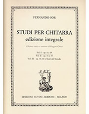 EDIZIONI SUVINI ZERBON SOR FERNANDO - STUDI PER CHITARRA (EDIZIONE INTEGRALE)