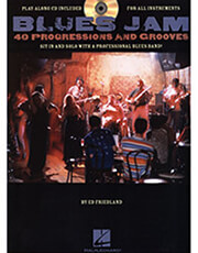 HAL LEONARD BLUES JAM-40 PROGRESSIONS AND GROOVES + CD