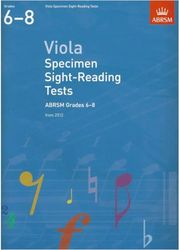 ΙΔΙΩΤΙΚΗ ΕΚΔΟΣΗ ABRSM GRADES 6-8 VIOLA SPECIMEN SIGHT-READING TESTS