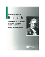 SALABERT JEAN-CHRETIEN BACH - VIOLA CONCERTO EN UT MINEUR