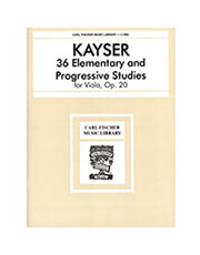 CARL FISCHER KAYSER - 36 ELEMENTARY AND PROGRESSIVE STUDIES OP20