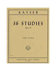 ΙΔΙΩΤΙΚΗ ΕΚΔΟΣΗ KAYSER - 36 STUDIES OP43