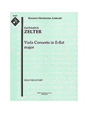 ΙΔΙΩΤΙΚΗ ΕΚΔΟΣΗ ZELTER - VIOLA CONCERTO ΙN EB ΜAJOR