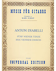 UNIVERSAL EDITIONS DIABELLI ANTON - FIVE VIENNESE DANCES