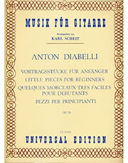 UNIVERSAL EDITIONS DIABELLI ANTONI - LITTLE PIECES FOR BEGINNERS OP. 39