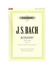 EDITION PETERS BACH JOHANN SEBASTIAN - VIOLIN CONCERT IN A MINOR