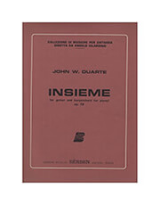 BERBEN JOHN W. DUARTE - INSIEME, FOR GUITAR AND HARPSICHORD (OR PIANO) OP. 72