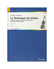 SCHOTT FRERES CRICKBOOM MATHIEU - LA TECHNIQUE DU VIOLON N.1