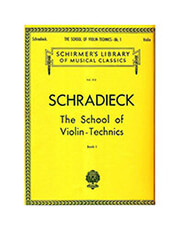 SCHIRMER SCHRADIECK - THE SCHOOL OF VIOLIN TECHNICS N.1