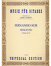 UNIVERSAL EDITIONS SOR FERNANDO - MINUETTO (SONATA OP. 22)