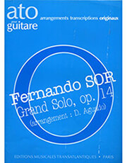 EDITIONS TRANSATLANTIQUES SOR FERNANDO - GRAND SOLO, OP. 14 (ARRANGEMENT: D. AGUADO)