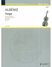 SCHOTT SOHNE ALBENIZ  TANGO OP.165 NO. 2 VIOLINE-PIANO (KREISLER)