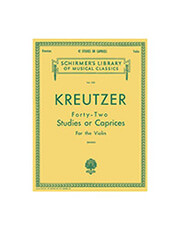 SCHIRMER KREUTZER FORTY-TWO STUDIES OR CAPRICES