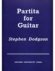 OXFORD UNIVERSITY PRESS DODGON STEPHEN - PARTITA FOR GUITAR