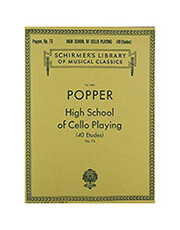 SCHIRMER DAVID POPPER - HIGH SCHOOL OF CELLO PLAYING OPUS. 73