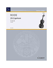 SCHOTT SOHNE RODE - 24 CAPRICES ED 6513