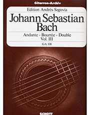 BACH J.S. - ANDANTE-BOURREE-DOUBLE VOL. III