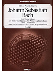 BACH J.S.- THREE LITTLE PIECES FROM THE LITTLE NOTE-BOOK FOR ANNA MAGDALENA BACH