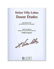 RICORDI HEITOR VILLA-LOBOS - 12 ETUDES FOR SOLO GUITAR