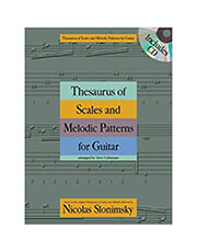 NICOLAS SLONIMSKY - THESAURUS OF SCALES &amp; MELODIC PATTERNS FOR GUITAR (BOOK/CD)