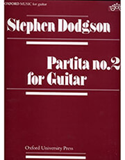 OXFORD UNIVERSITY PRESS DODGON STEPHEN - PARTITA NO. 2 FOR GUITAR