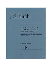 G. HENLE VERLAG BACH SIX SONATAS FOR VIOLIN &amp; PIANO (HARPSICHORD)