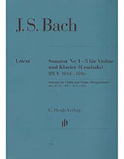 G. HENLE VERLAG JOHANN SEBASTIAN BACH- SONATAS FOR VIOLIN AND PIANO- HARPSICHORD/ ΕΚΔΟΣΕΙΣ HENLE VERLAG- URTEXT