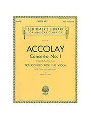 SCHIRMER ACCOLAY - CONCERTO NO1 IN A MINOR