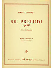 BERBEN GIULIANI MAURIO - SEI PRELUDI OP. 83