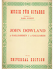 UNIVERSAL EDITIONS DOWLAND JOHN - 2 GALLIARDS